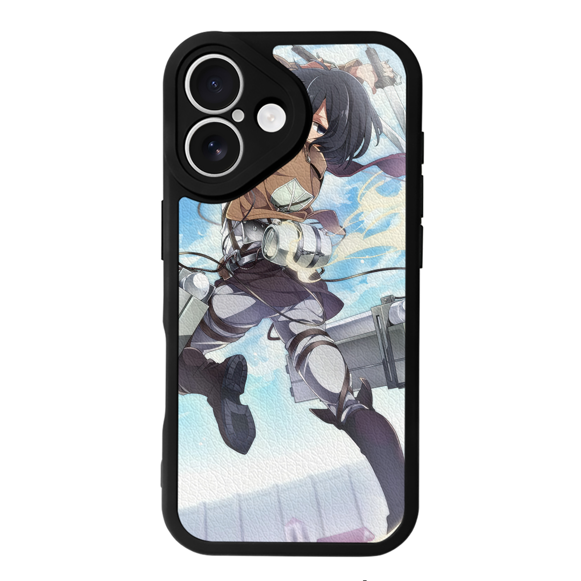 （画像用） 進撃の巨人 Attack on Titan 【iPhone 16シリーズ対応】シリコンスマホケース（レザー調） 材質：シリコン
